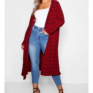 Plus sized duster jacket